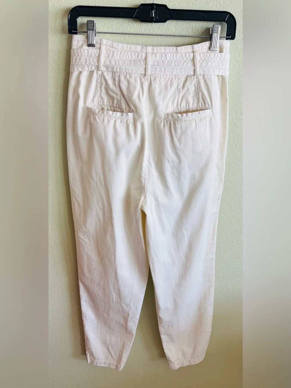 Free People Off White Belted Tie Pants Size: 0